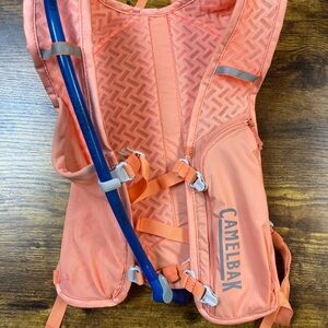 CamelBak Peach Hydration Pack with Blue Tube